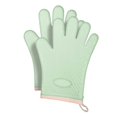 thumbnail image 1 of GUOOL Kitchen Mitts, Kitchen Cooking Grill Gloves Hanging Portable Heat Resistant Oven five fingers, 1 of 9