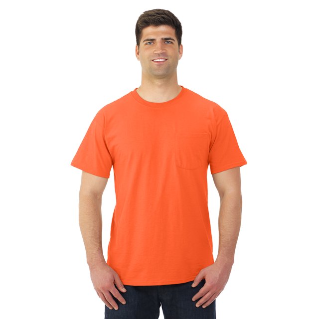 Jerzees T-Shirt à Col Rond à Manches Courtes avec Poche pour Hommes DRI-POWER Active, TG