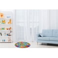 thumbnail image 5 of KC Cubs Playtime Collection ABC Alphabet, Seasons, Months and Days of The Week Educational Learning & Game Round Circle Area Rug Carpet for Kids and Children Bedrooms and Playroom, 5 of 5