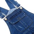 thumbnail image 4 of KIDSCOOL SPACE Girls Shorts, Baby Little Girls Stretchy Denim Shortalls, Light Blue,3-4 Years, 4 of 8