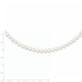 thumbnail image 3 of 925 Sterling Silver Rhodium-Plated 5-6mm White Freshwater Cultured Pearl Necklace 20 Inch, 3 of 3