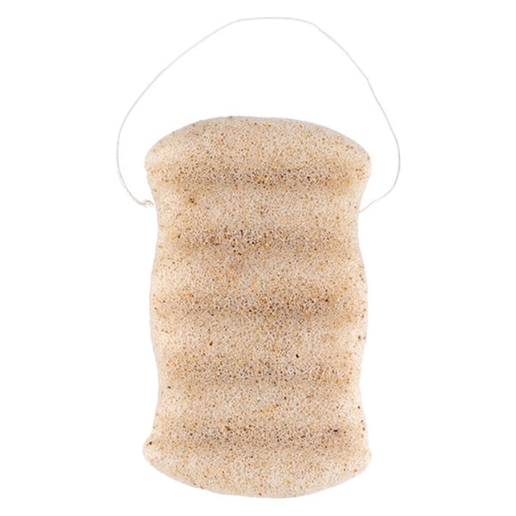 Miangastore Sponge For Face Wave Shape Facial Sponge Konjac 1Pc 4.6X2.8X1.3In