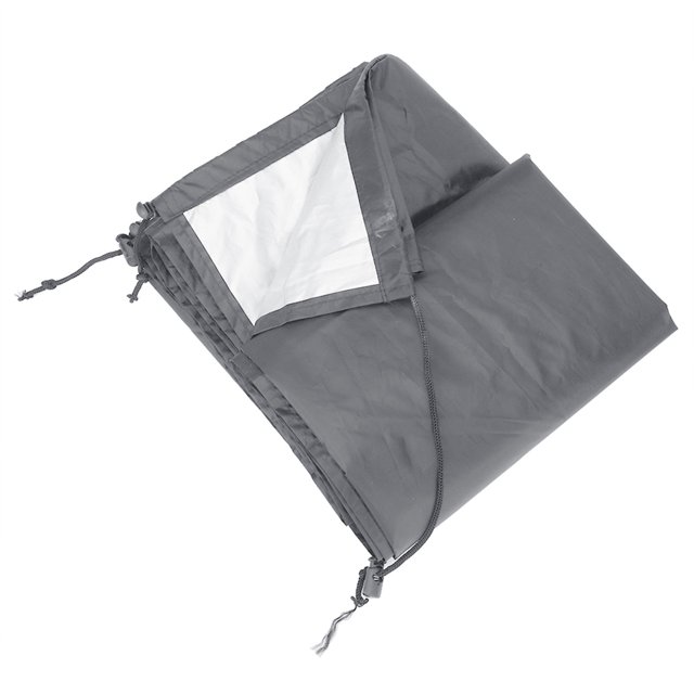 Garden Courtyard Swimming Pool Cover Duable Pool Reel Protective Cover Outdoor Grey (L)