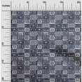 thumbnail image 1 of oneOone Polyester Lycra Dark Navy Blue Fabric Geometric African Craft Projects Decor Fabric Printed By The Yard 56 Inch Wide, 1 of 4