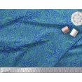 thumbnail image 3 of Soimoi Blue polyester Crepe Fabric Leopard & Wild Animal Skin Print Fabric by Yard 52 Inch Wide, 3 of 3