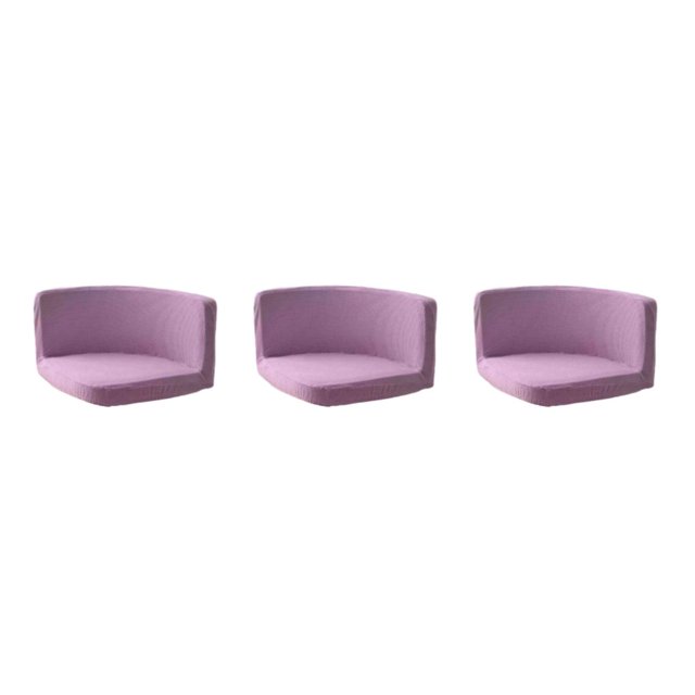 Ruiboury Chair Cover Wide Application And Made With Polyester Any Occasion Trilateral Chair Covers Cover Chairs Soft And Durable Light purple 3Set