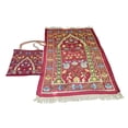 thumbnail image 4 of simhoa Tapis de Prière avec Sac de Transport Tapis de Zone pour Salon Voyage Chambre Rouge, 4 of 8