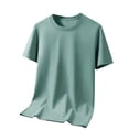 thumbnail image 1 of Chandails à Col Rond Coupe Classique pour Hommes, Coupe Décontractée, T-Shirts d'Entraînement d'Été, Hauts de Sport Décontractés d'Été, 1 of 6