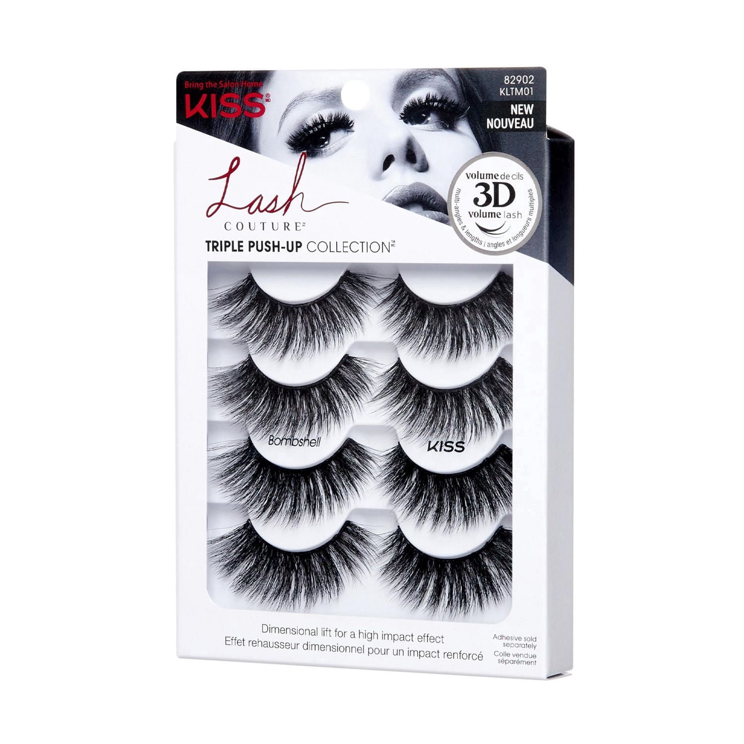 KISS Lash Couture Collection Triple Push-Up - Bombshell - 4 Paires