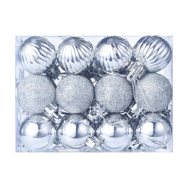 24Pcs 30mm Christmas Tree Ball Bauble Hanging Home Party Ornament Decor