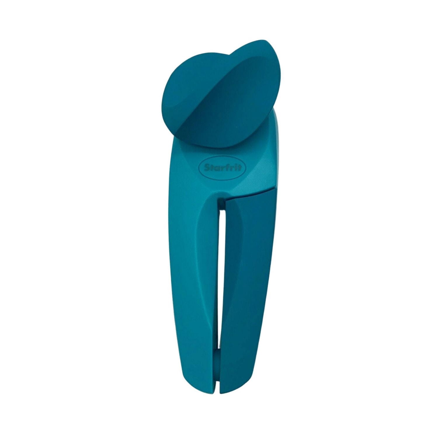 Starfrit Ouvre-Boîte MightiCan, Sécuritaire Sans Bords Tranchants, Garde Le Couvercle, Poignée Confortable, Bouton Antidérapant, Garantie 3 Ans, Coupe Lisse, Essentiel Cuisine