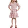 thumbnail image 2 of Fortune Mommy and Me Dresses Matching Set Summer Boho Dress Square Neck Ruffle Sleeves Floral Dress, 2 of 10
