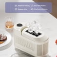 thumbnail image 4 of Basiess Ice Maker | Portable Ice Maker Machine with Self-Cleaning, 8 Cubes in 15 Mins Countertop Appliance for Home/Kitchen/Camping, Compact Cube Generator with Basket & Tweezer White, 4 of 9