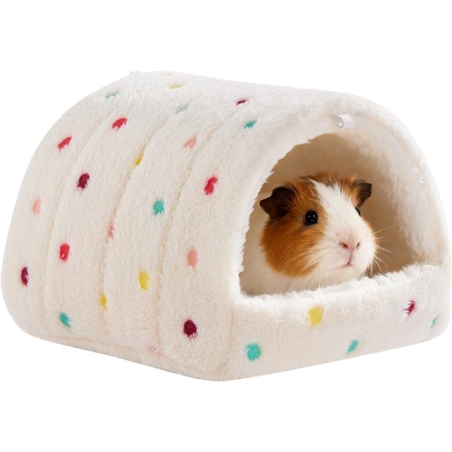Guinea Pig Hideout Guinea Pig House,Washable Hamster Hideoutcage Small Animal Cage(11*11cm).,Multicolor