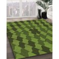 thumbnail image 3 of Ahgly Company Tapis d'Intérieur Ronds Lavables à la Machine, Style Transitionnel, Vert Forêt Sombre, 7 Pieds Rond, 3 of 7