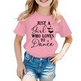 thumbnail image 1 of PMVFHDE Hauts Tendance pour Filles T-Shirts Tunique Graphique T-Shirt pour Fille T-Shirt pour Filles Hauts Manches Courtes Hauts Tube pour Filles Enfant Filles Mignon Graphique Col Rond T-Shirt Manches Courtes T-Shirt d'Été Rose,5-6 Ans, 1 of 5
