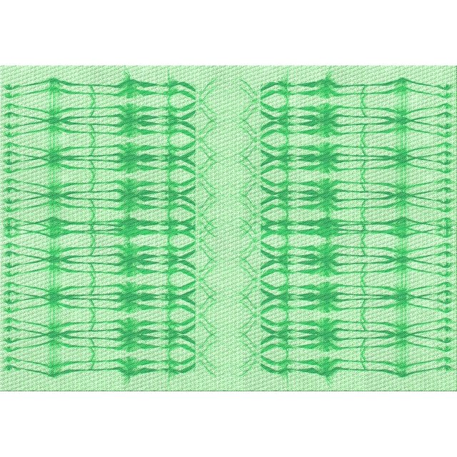 Ahgly Tapis Rectangulaire Lavable en Machine Intérieur Transitionnel Vert, 3 Pieds x 5 Pieds