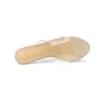 thumbnail image 4 of BLISSFUL STEP Sandales à Talons Aiguilles à Bride Transparente pour Femmes Beige 10, 4 of 8