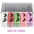 thumbnail image 1 of Wholesale Mink Eyelashes 30/40/50/100pcs 3d Mink Lashes Natural Individual false Lashes In Bulk, 1 of 14