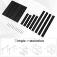 thumbnail image 5 of Gymax 2PCS 14'' Patio Adirondack Side Table HDPE Square Weather Resistant Garden Black, 5 of 5