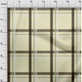 thumbnail image 2 of oneOone Cotton Silk Light Yellow Fabric Madras Check Sewing Material Print Fabric By The Yard 42 Inch Wide, 2 of 4