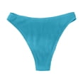 thumbnail image 4 of Maillot de Bain pour Femmes - Bas de Bikini pour Femmes, Bas de Maillot de Bain Côtelée Échancrée Taille Mi-Haute, Bas de Maillot de Bain, Bikini Femme, 4 of 4