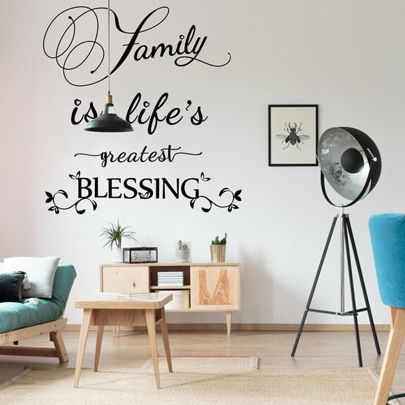 TIMIFIS Wall Sticker Family Is Life Greatest Blessing Wall Stickers Art Room Removable Decals Diy Home Decor