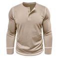 thumbnail image 3 of LUOGENLI T-shirts pour Homme pour Hommes 2025 T-Shirt de Printemps pour Homme Loisirs Mode Mouvement Grande Taille Manches Longues Col Rond T-Shirt T-shirts pour Hommes T-shirts Graphiques T-shirts de Pêche la Saint-Patrick Kaki m, 3 of 9