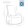 thumbnail image 5 of Sitting Point Swing Modo Tap Black Beanbag Chair, 5 of 5