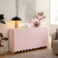thumbnail image 1 of Modway Dahlia Fluted and Scalloped Sideboard Storage Cabinet in Soft Pink, 1 of 9