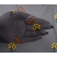 thumbnail image 4 of oneOone Viscose Chiffon Fabric Floral & Block Printed Fabric 1 Yard 42 Inch Wide, 4 of 4