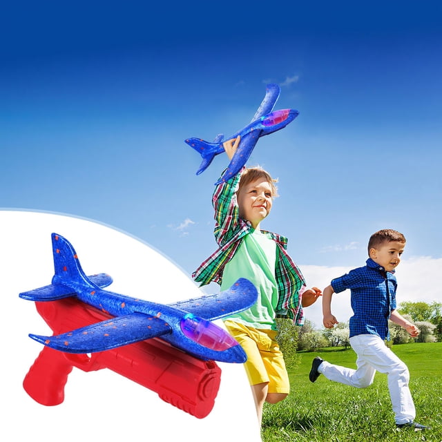 Light Emitting Foam Aircraft Hand Toss Aircraft Throw Gliding Toys
