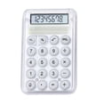 thumbnail image 2 of Matoen12 Mini Portable Calculator for Kids Students, 8-Digit Large Display, Button Battery Operated, Student Specific Standard Calculators, Back to School Supplies, 2.1"x3.3", 1 Pack, White, 2 of 9