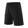 thumbnail image 3 of FAIWAD Men Lightweight Quick Dry Shorts Athletic Running with Pockets Elastic Waist Drawstring Gym Short Pants, 3 of 4
