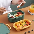 thumbnail image 1 of Clearance! Student And Chilren Lunch Box, 1000 ML 3-Compartment 2 Layer Bento Lunch Box For Kids, Lunch Containers For Adults Come, Leak Proof, Microwaveable Feature Limited Time Deal, 1 of 7