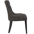 thumbnail image 3 of Modway Regent Tufted Fabric and Solid Wood Dining Chair, Brown (Set of 1), 3 of 5