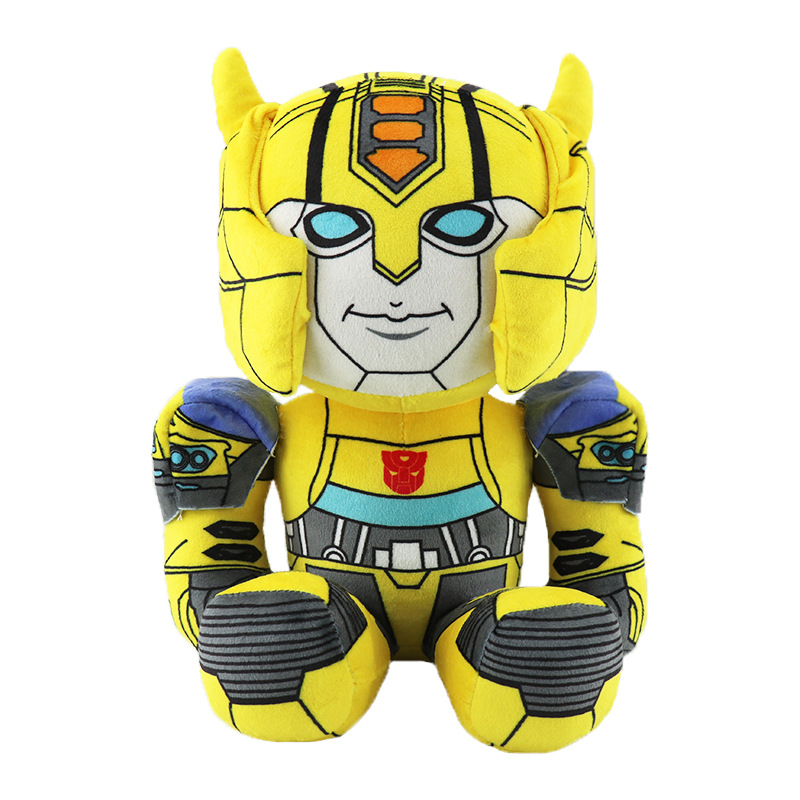 Cartoon Transformers doll Bumblebee Optimus Prime plush toy robot peripheral doll