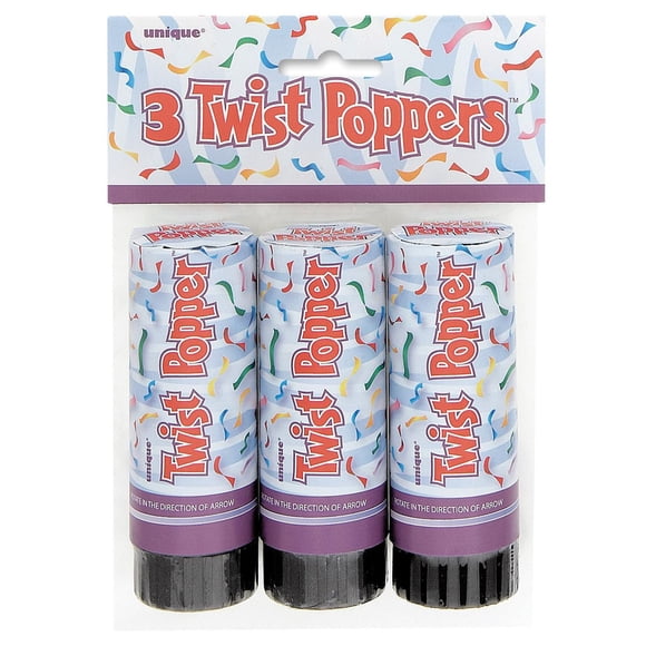 Éjecteurs de confettis, 4 po, 3 unités