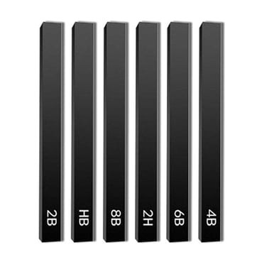 facefd Pack of 6 Compressed Charcoal Sticks Square Sketch Pencil Portable DIY Art Craft Shading Drawing Stationery Artists Type 1