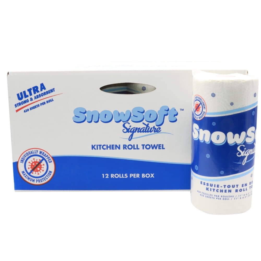 Snow Soft Signature Premium Kitchen Roll Towel 420 sheet