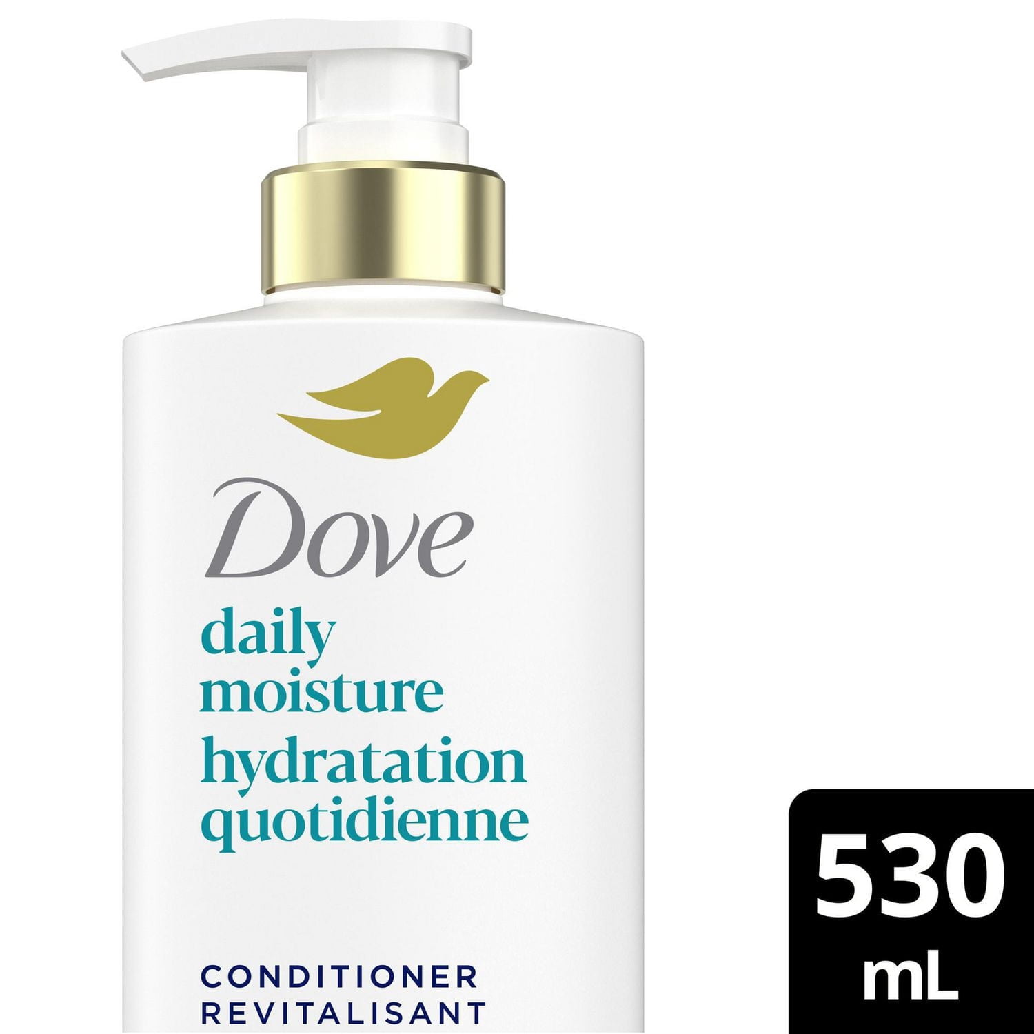 Dove Revitalisant Hydratation Quotidienne Soin des Protéines Bio + Acide Hyaluronique, 530 ml