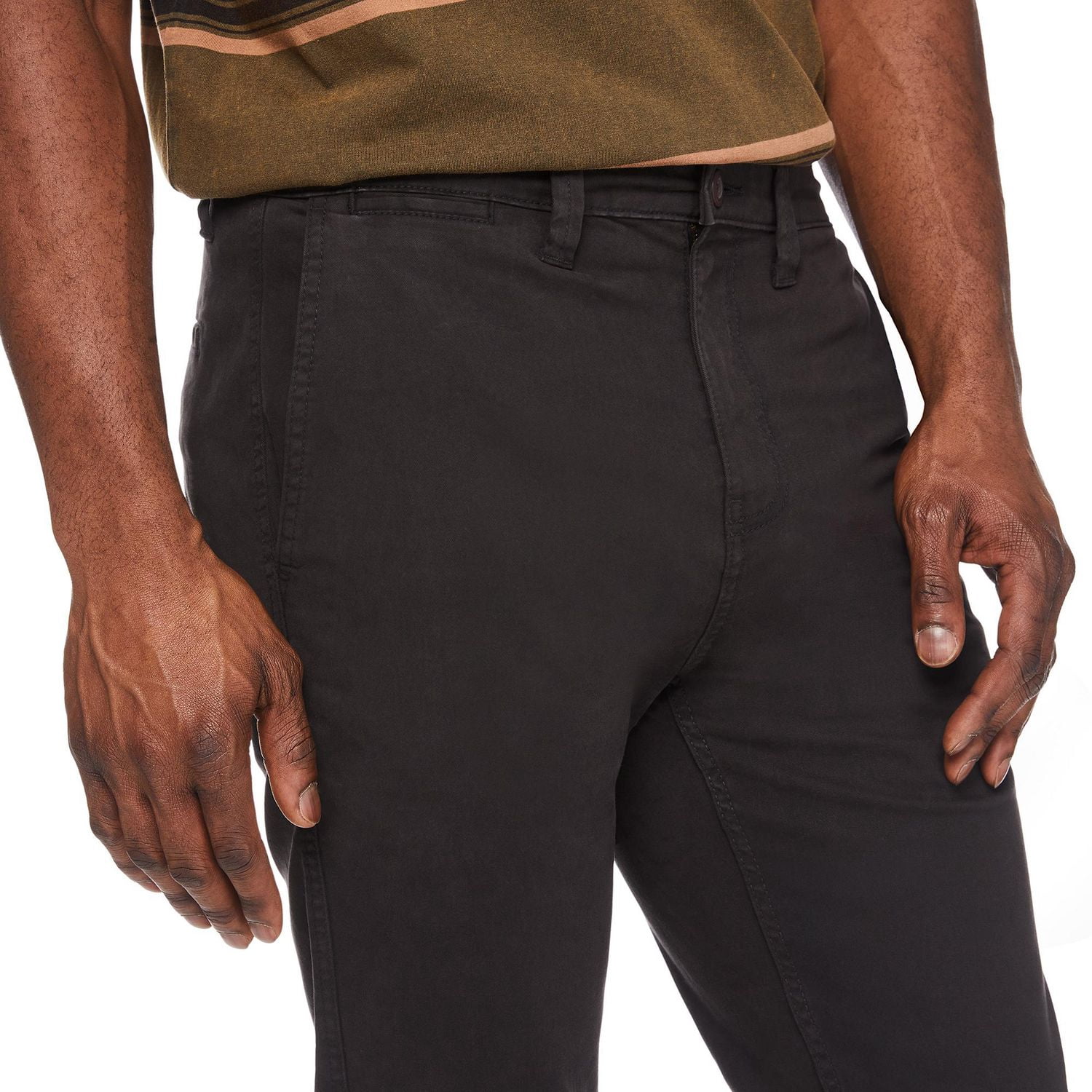 George Men's Slim Straight Cotton Chino Pant