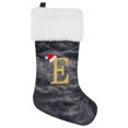 thumbnail image 1 of SUTENGDA 20 Inches Monogram Christmas Stockings Red Velvet with White Super Soft Plush Cuff Embroidered Xmas Stockings Classic Personalized Stocking Decorations for Family Holiday Season, 1 of 5
