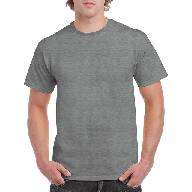 Heavy Cotton T-Shirt, 2XL, Graphite Heather