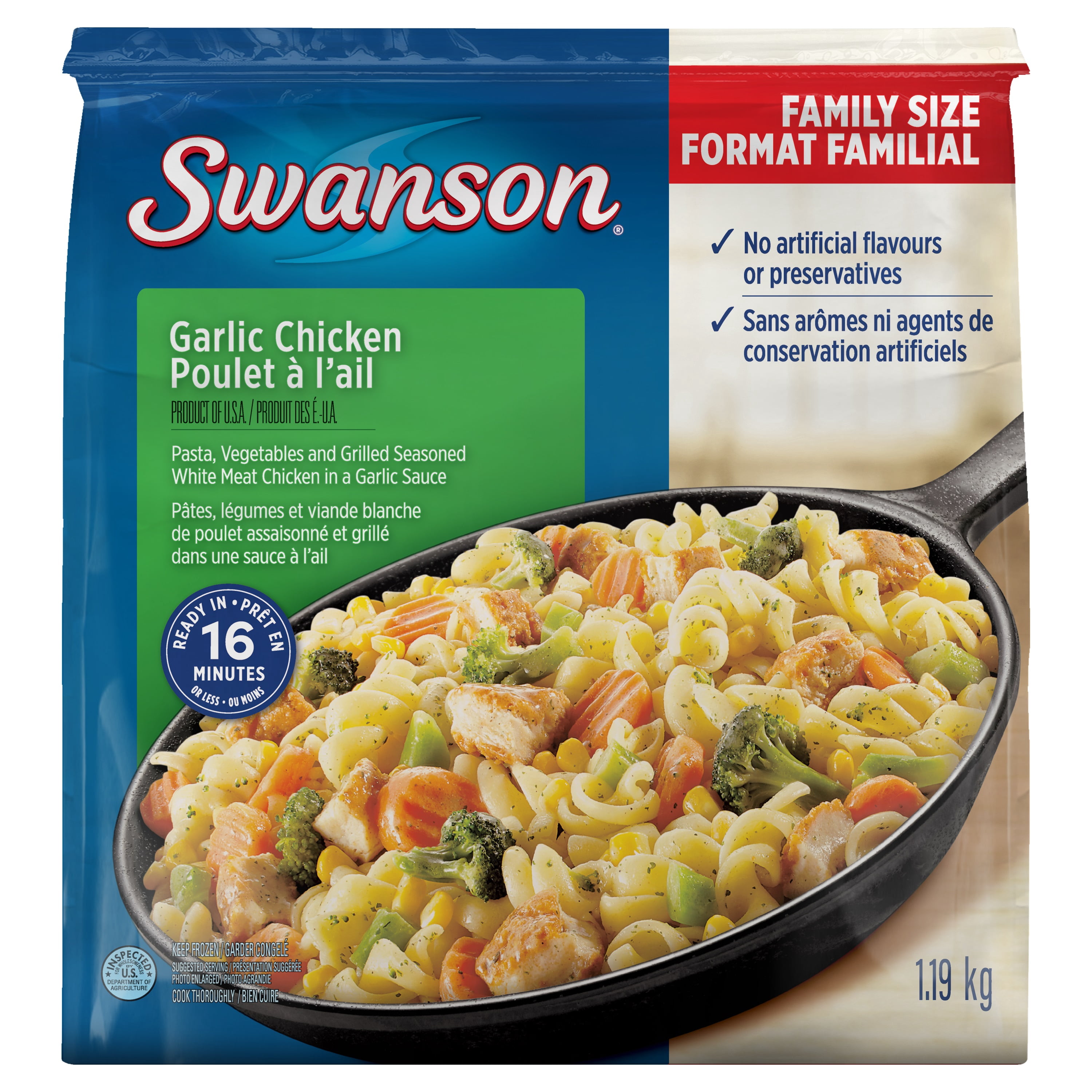 Swanson Garlic Chicken meal, 1.19 kg