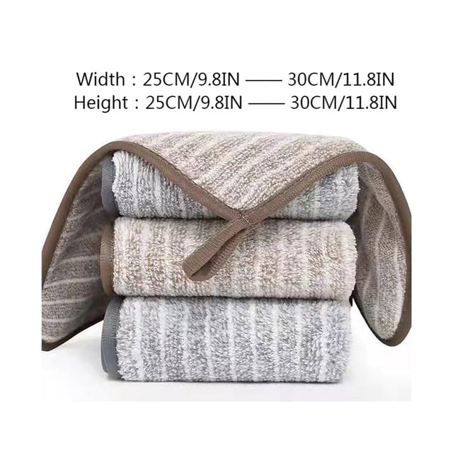 JilgTeok 1 Packs Reusable Cleaning Dishcloth Charcoal Dish Towel Kitchen Dish Cloth Non-Scratch Thickened Absorbent Cleaning and Hand Wiping Cloth for Wet and Dry