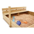 thumbnail image 2 of Plum® Wooden Sandpit with Canopy - Natural, 2 of 5