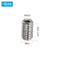 thumbnail image 2 of Unique Bargains Adaptateurs Filetage Manchon Réducteur Écrou M6x1.0 Mâle à M3x0.5 Femelle pour Réparer Insert Écrou Vis Réducteur 10mm 20 Pcs, 2 of 5