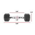 thumbnail image 2 of CAP Barbell Coated Hex Dumbbell, Single 3 - 100 lb, 2 of 6