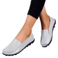 thumbnail image 3 of B91xZ Mocassins pour Femmes Bout Rond Plats Extensibles Mode Décontractée Chaussures de Soirée, Argent 8, 3 of 5